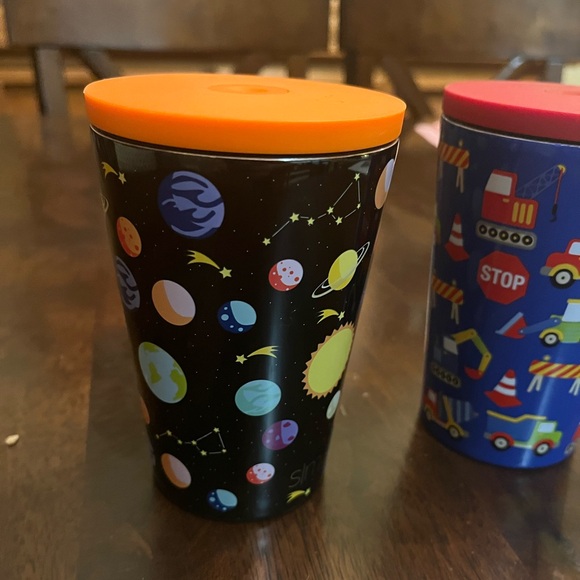 Set of (2) Simple Modern Space and Trucks tumbler cups with screw on lid. - Picture 5 of 6